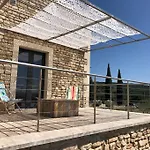 Mas Piralet Ardeche En Pierre Piscine 6*12 Pool House Equipe * Le Garn